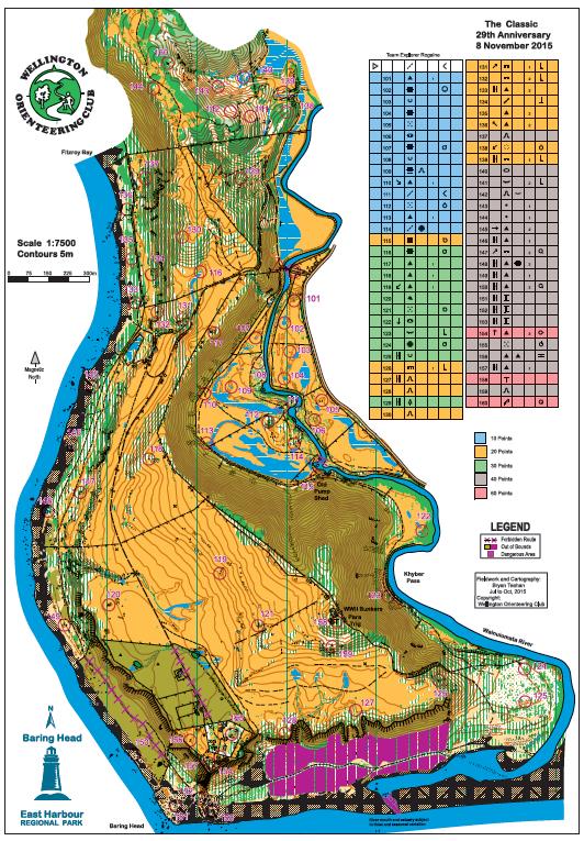 Team Exporer Rogaine Map